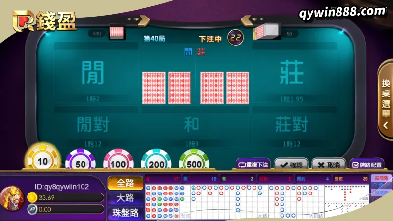 電子百家樂｜經典百家樂遊戲畫面